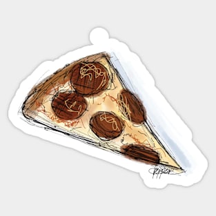 Pizza Slice Sketch Sticker